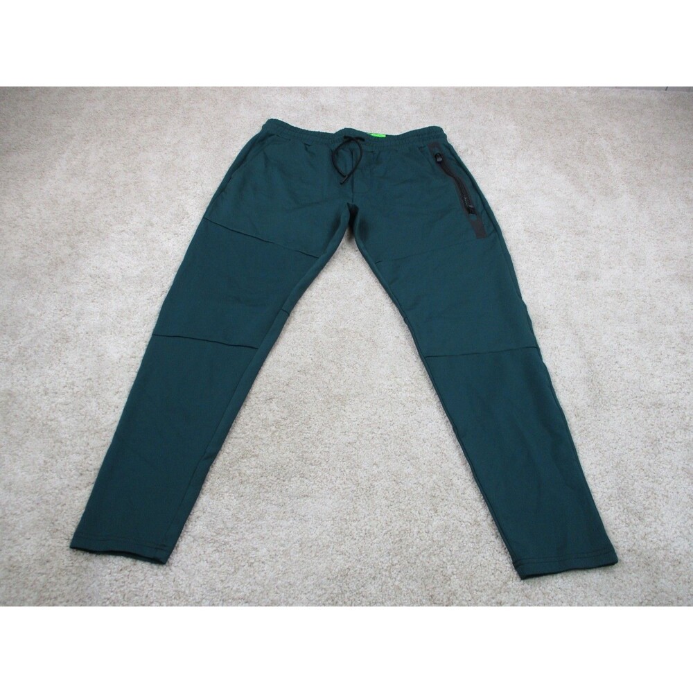 Greyson Jogger Pants Mens Medium M Green Sequoia Performance Stretch Golf